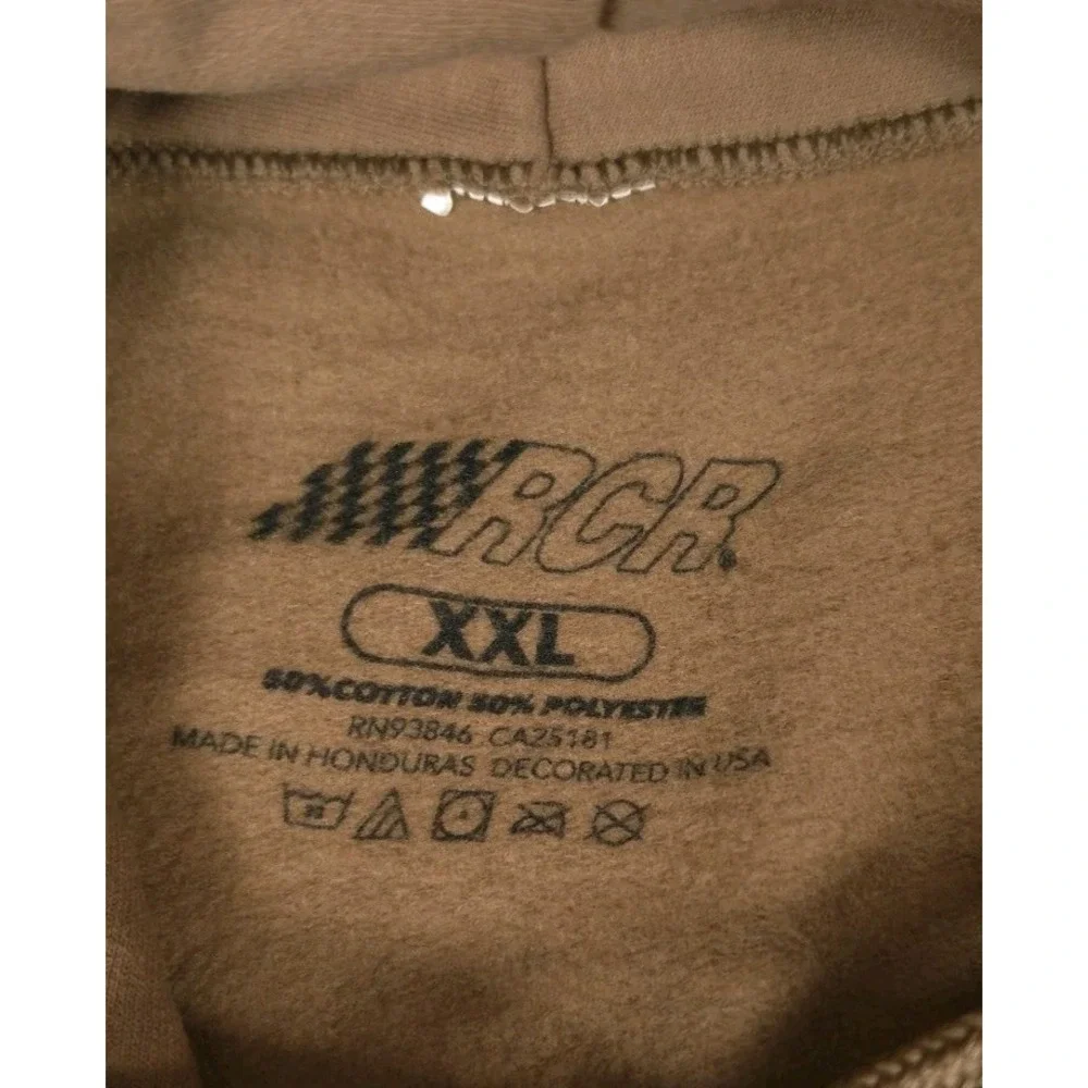 Kyle Busch NASCAR Racing RCR 2025 Rebel Bourbon Brown Mens 2XL Hoodie